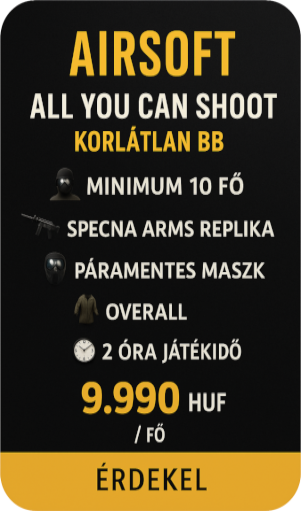 Airsoft Budapest csomagajánlat