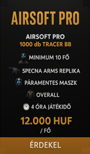 Airsoft Budapest csomagajánlat